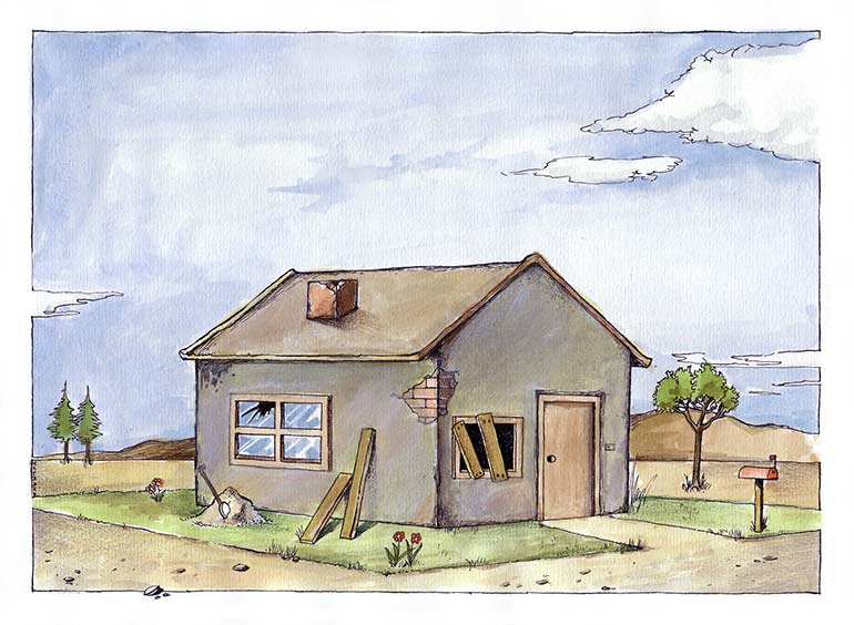 So sieht der Käufer das Haus.