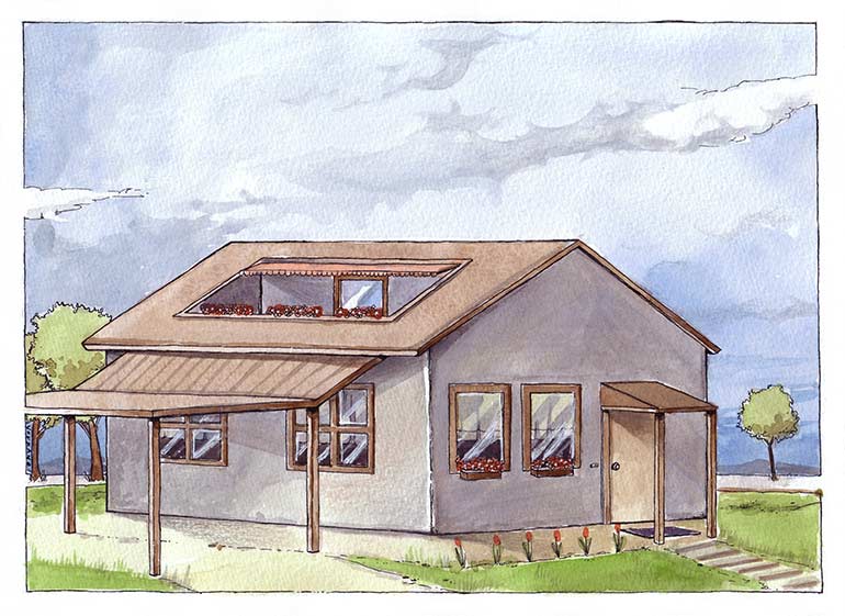 Und so sieht das Haus im Wertgutachten aus.